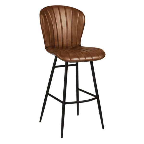 Nobis Furniture - Scallop Bar Stool – Genuine Leather