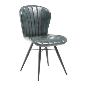Nobis Furniture - Scallop Side Chair - Genuine Leather