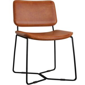 Nobis Furniture - Selena Vintage Bruciato Leather Side Chair