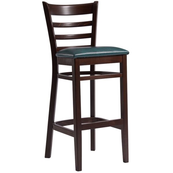 Nobis Furniture - Sheldon Medium Brown Faux Leather Bar Stool