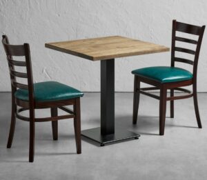 Sheldon Rustic Antique 2 Seater Dining Set