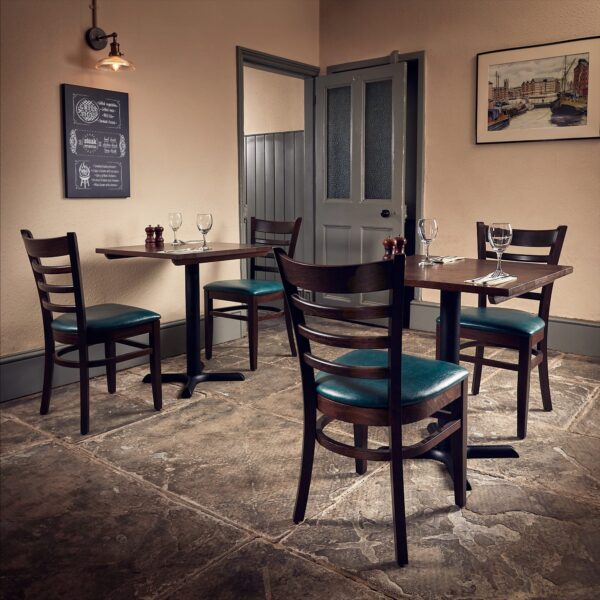 Sheldon Dark Walnut 2 Seater Dining Set