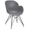Nobis Furniture - Shoreditch Arm Chair - Black Steel Frame