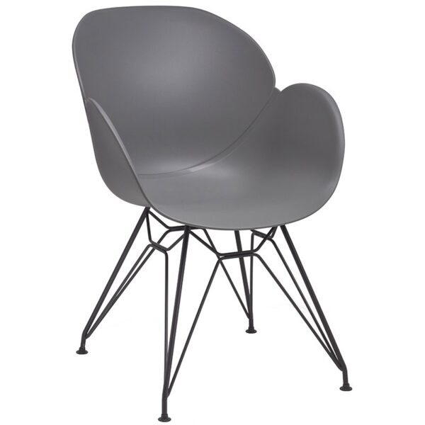 Nobis Furniture - Shoreditch Arm Chair - Black Steel Frame