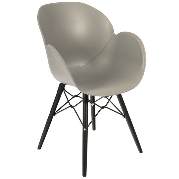 Nobis Furniture - Shoreditch Arm Chair - Black Wooden Frame