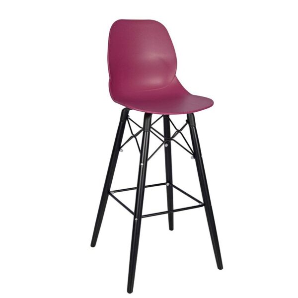 Nobis Furniture - Shoreditch Bar Stool – Black Frame 695mm Seat Height