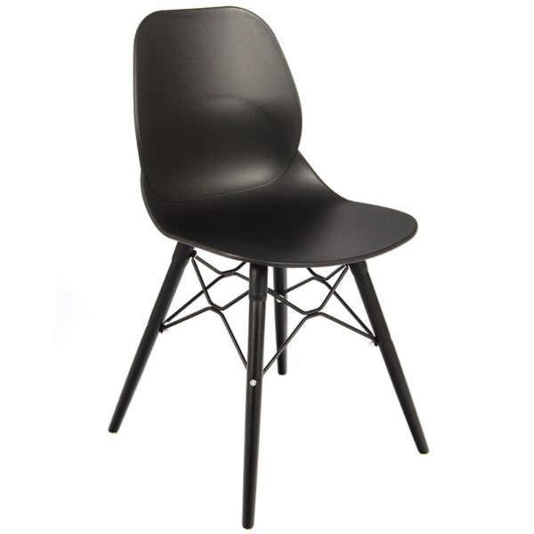 Nobis Furniture - Shoreditch Side Chair - Black Wooden Frame