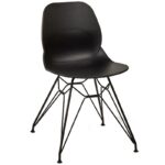 Nobis Furniture - Shoreditch Side Chair - Black Steel Frame