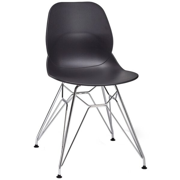 Nobis Furniture - Shoreditch Side Chair - Chrome Frame