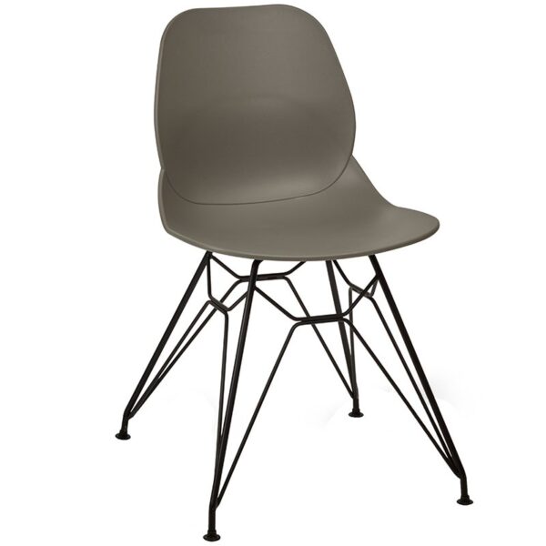 Nobis Furniture - Shoreditch Side Chair - Black Steel Frame