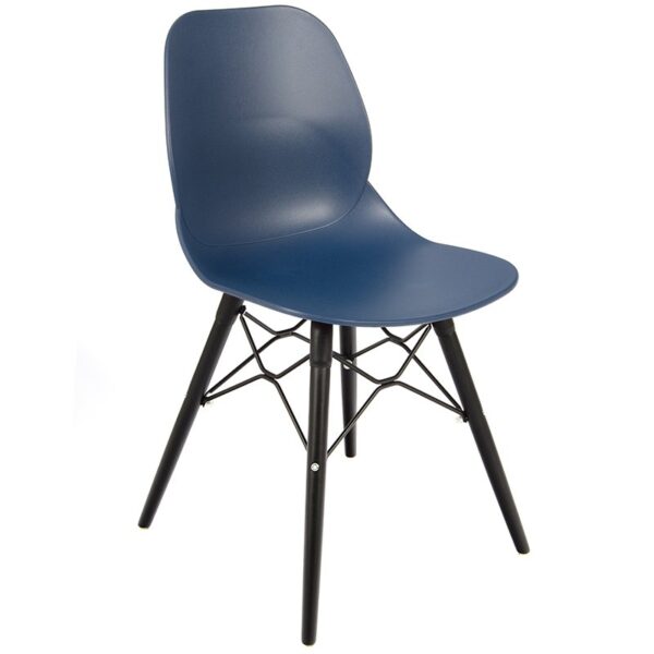 Nobis Furniture - Shoreditch Side Chair - Black Wooden Frame