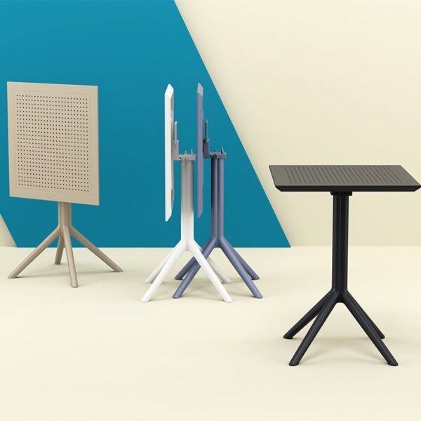 Nobis Furniture - Sky Folding Square Outdoor Dining Table - 600mm Square