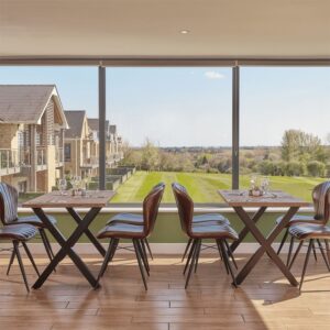 Scallop Rustic Antique 4 Seater Rectangular Dining Set