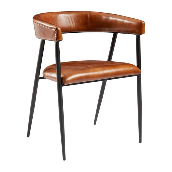Nobis Furniture - Soho Arm Chair - Genuine Tawny Leather