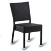 Nobis Furniture - Sorrento Outdoor Stacking Side Chair - Black Weave