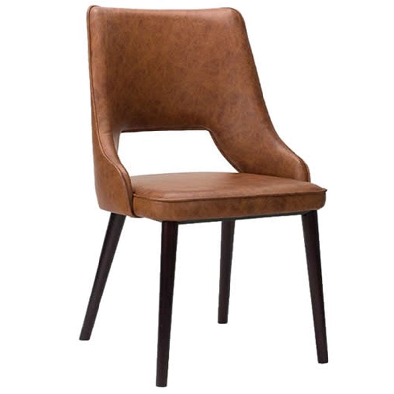 Nobis Furniture - HARRY RETRO CURVED CUT OUT SIDE CHAIR- MADE TO ORDER