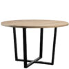 Nobis Furniture Extra Whide X Black Steel Complete Dining Table