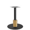 Nobis Furniture - Titan Large Round Brass And Black Table Base With Brass Sleeve