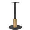 Nobis Furniture - Titan Large Round Brass And Black Table Base With Brass Sleeve
