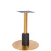Nobis Furniture - Titan Large Round Brass Table Base with Black Sleeve