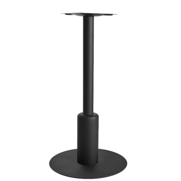 Nobis Furniture - Titan Noir Large Round Black Table Base with Black Sleeve