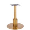 Nobis Furniture - Titan Large Round Brass Table Base with Brass Sleeve - Two Heights