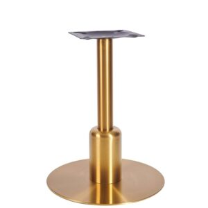 Nobis Furniture - Titan Large Round Brass Table Base with Brass Sleeve - Two Heights