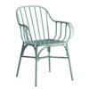 Nobis Furniture - Bloom Aluminium Retro Indoor or Outdoor Arm Chair - Light Blue