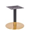 Nobis Furniture - Vello Small Round Table Base - Vintage Brass - Various Heights