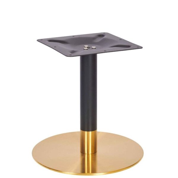 Nobis Furniture - Vello Small Round Table Base - Vintage Brass - Various Heights