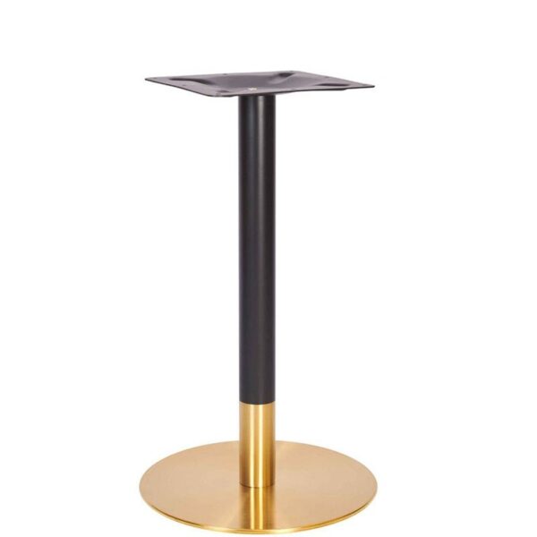 Nobis Furniture - Vello Small Round Table Base - Vintage Brass - Various Heights