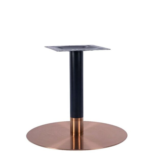 Nobis Furniture - Vello Large Round Table Base - Rose Gold - Various Heights