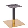 Nobis Furniture - Vello Large Square Black and Brass Table Base - Various Height