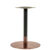 Nobis Furniture - Vello Large Round Table Base - Rose Gold - Various Heights