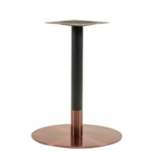 Nobis Furniture - Vello Large Round Table Base - Rose Gold - Various Heights