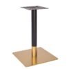 Nobis Furniture - Vello Large Square Black and Brass Table Base - Various Height