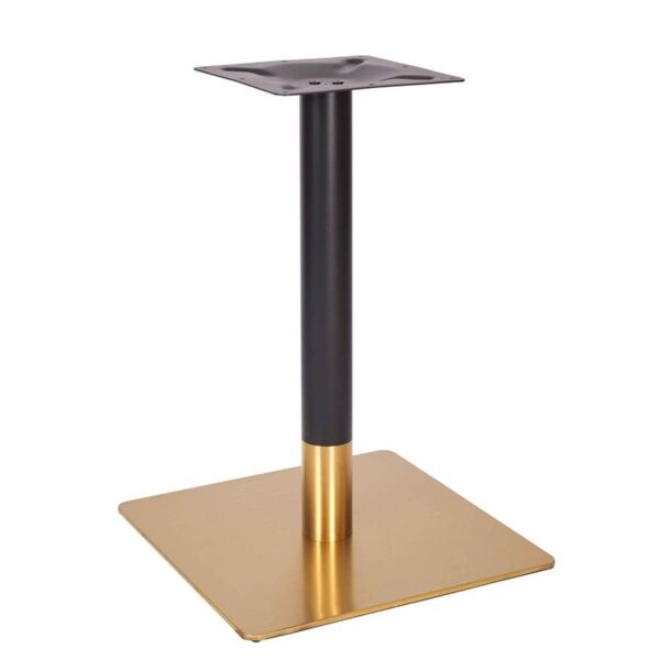 Nobis Furniture - Vello Large Square Black and Brass Table Base - Various Height