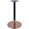Nobis Furniture - Vello Large Round Table Base - Rose Gold - Various Heights