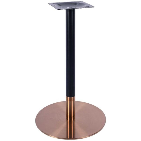 Nobis Furniture - Vello Large Round Table Base - Rose Gold - Various Heights
