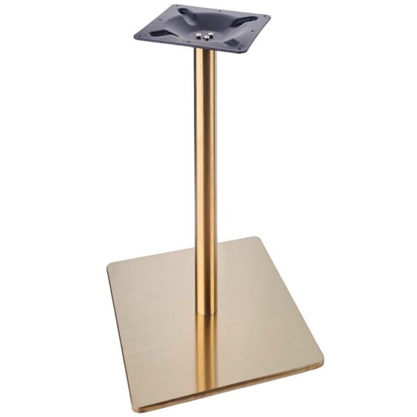 Nobis Furniture - Vello Large Square Vintage Brass Table Base - Various Height
