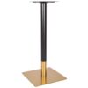 Nobis Furniture - Vello Large Square Black and Brass Table Base - Various Height