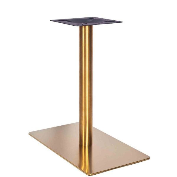 Nobis Furniture - Vello Single Pedestal Vintage Brass Table Base - Various Height