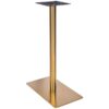 Nobis Furniture - Vello Single Pedestal Vintage Brass Table Base - Various Height