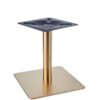 Nobis Furniture - Vello Small Square Vintage Brass Table Base - Various Height