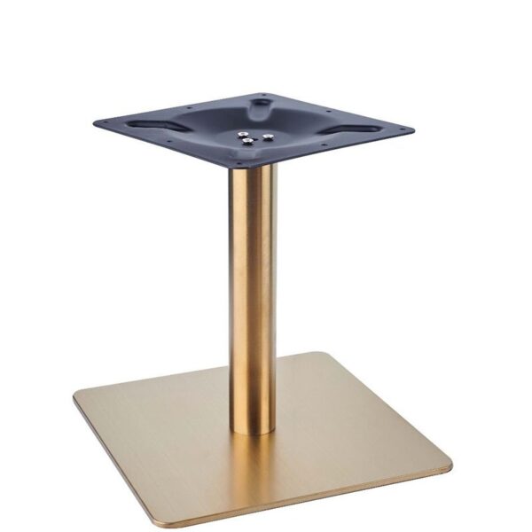 Nobis Furniture - Vello Small Square Vintage Brass Table Base - Various Height
