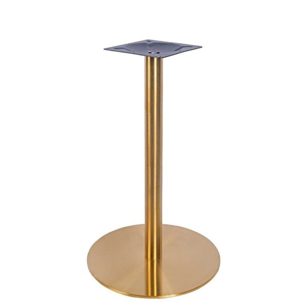 Nobis Furniture - Vello Small Round Brass Table Base - Various Heights