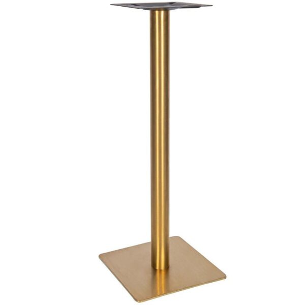 Nobis Furniture - Vello Small Square Vintage Brass Table Base - Various Height