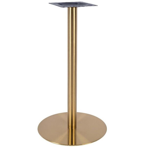 Nobis Furniture - Vello Small Round Brass Table Base - Various Heights