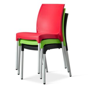 Nobis Furniture - Next Day Vibe Polypropylene Stacking Side Chair - 10 Colours