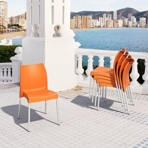 Nobis Furniture - Vida Polypropylene Stacking Side Chair - 5 Colours